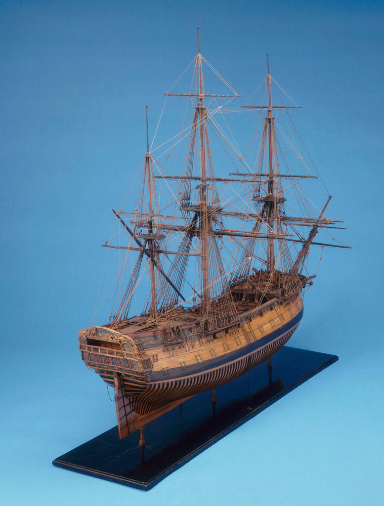 Detail of Ship of 64 guns by Unknown