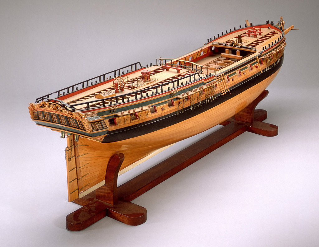 Detail of 'Minerva', 38 guns by G. W. French