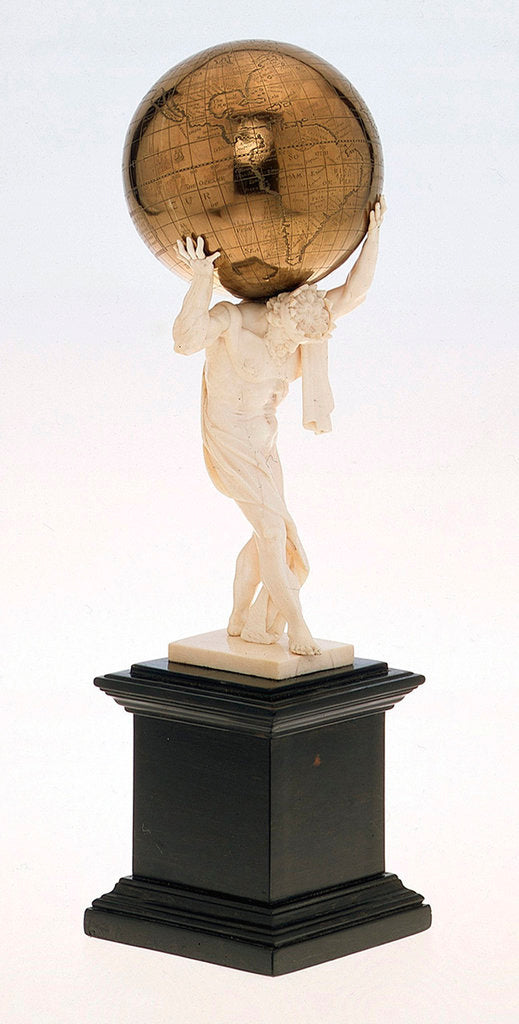 Detail of Terrestrial table globe by Unknown