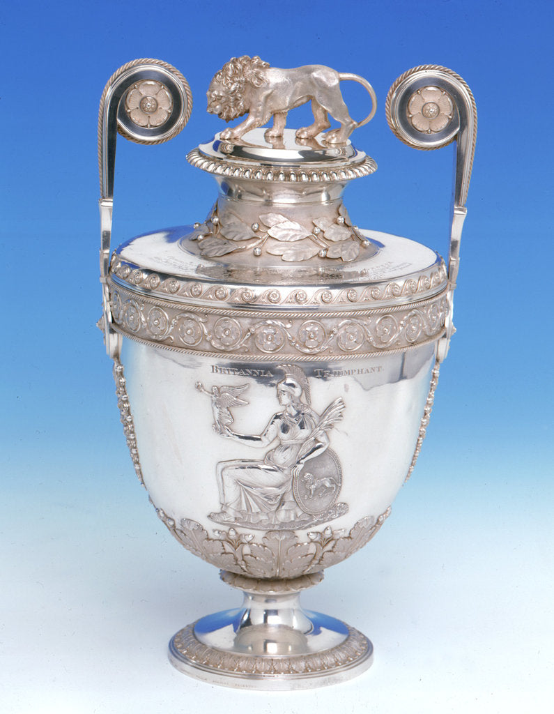 Detail of Lloyd's Patriotic Fund Vase by Digby Scott