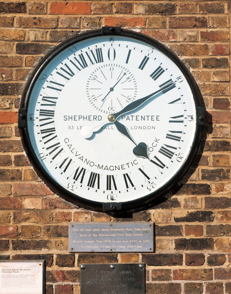 Detail of Slave clock and dial by Shepherd
