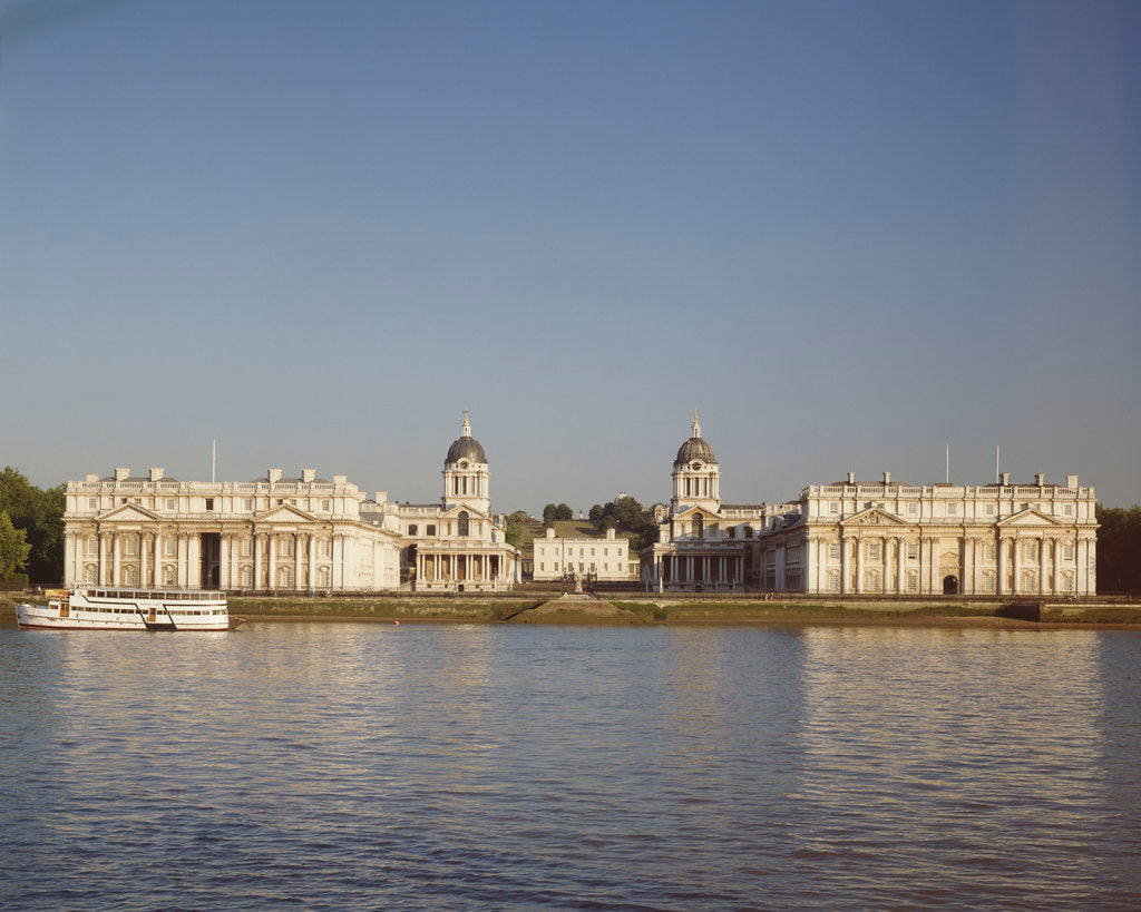 Detail of The Thames, Old Royal Naval College and the Queen's House, Greenwich, London. by Andrew Holt
