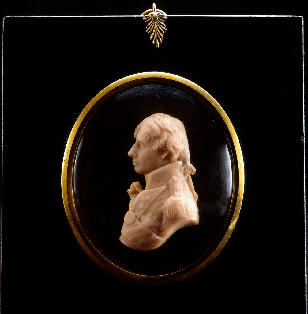 Detail of Portrait plaque depicting Vice-Admiral Horatio Nelson (1758-1805) by Catherine Andras