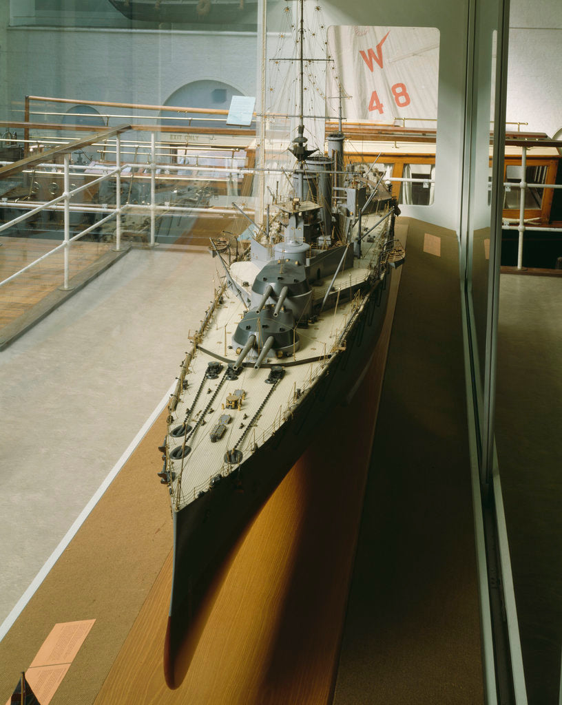 Detail of Battle-cruiser HMS 'Queen Mary' by Palmers Shipbuilding & Iron Co Ltd