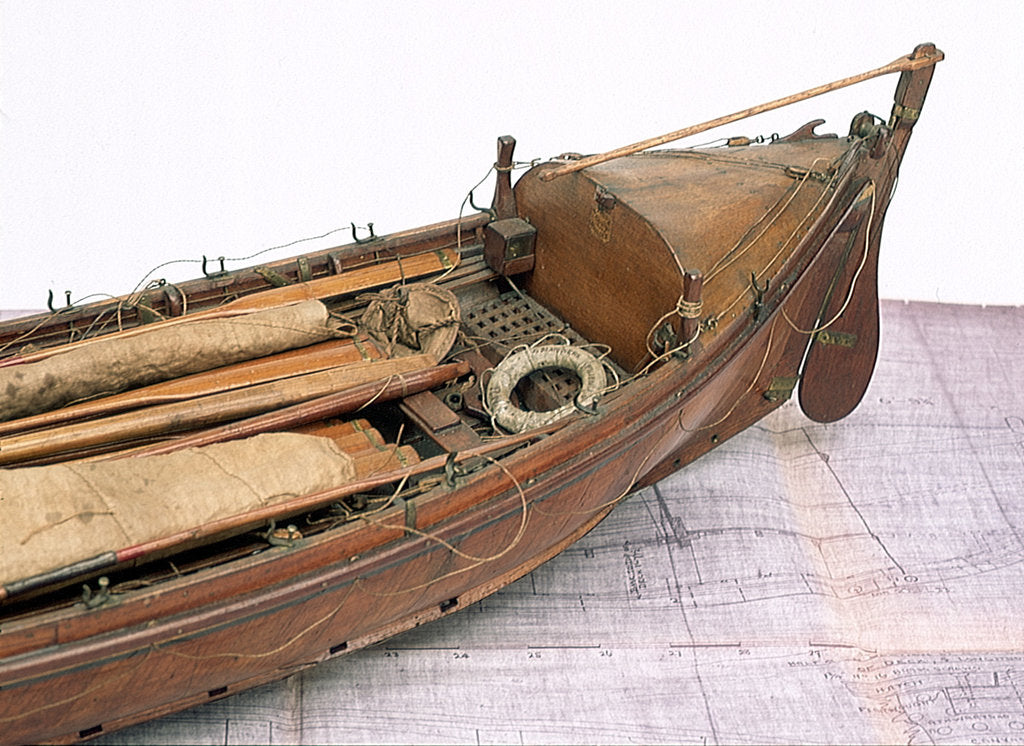 Detail of 'Mariner's Friend', detail, stern end by H. J. Pope