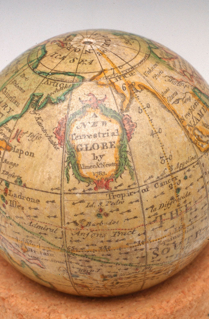 Detail of Cartouche in North Pacific Ocean by William Palmer