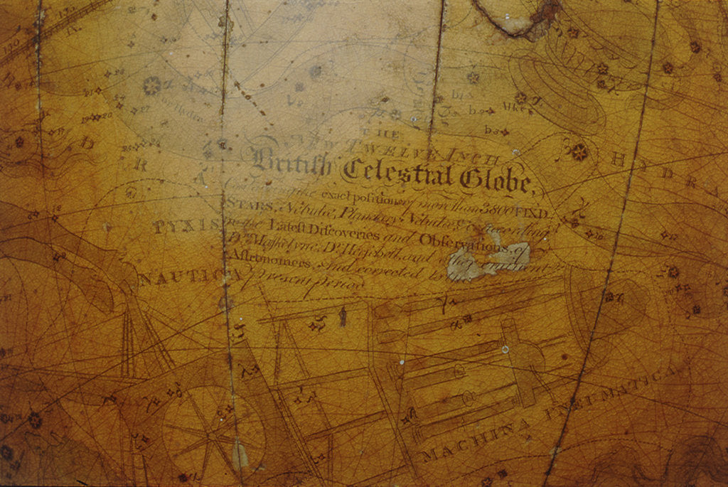 Detail of Inscription below Crater by Bardin