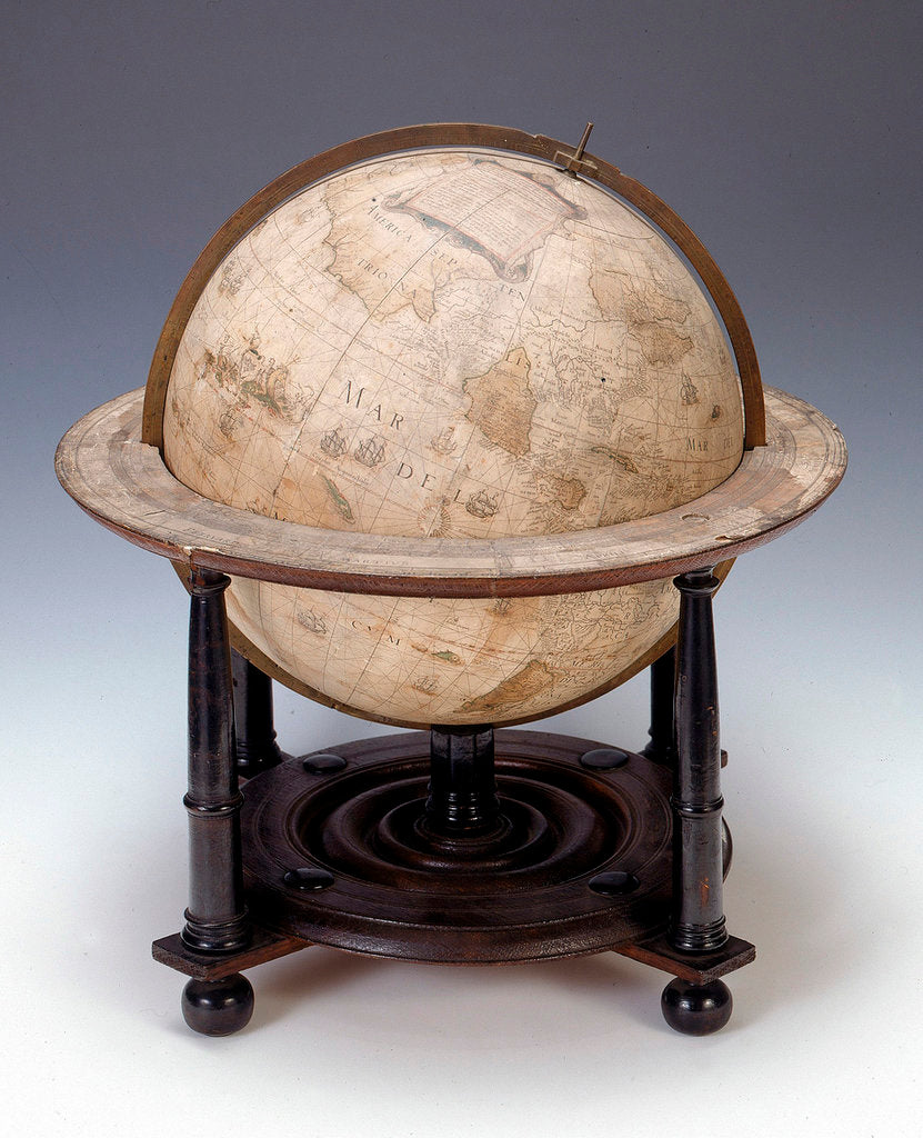 Detail of Sphere and stand by Jacques de La Feuille