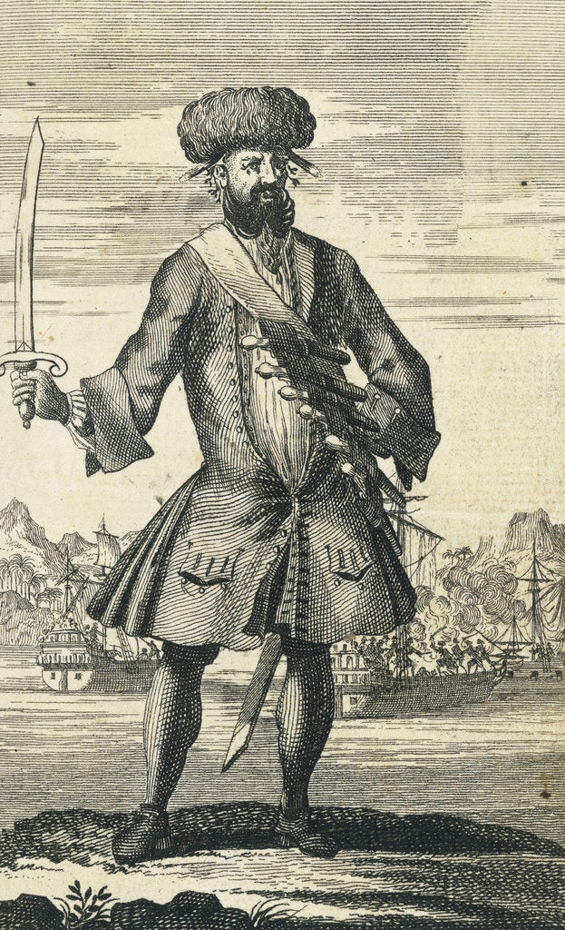 Detail of The pirate Blackbeard by B. Cole
