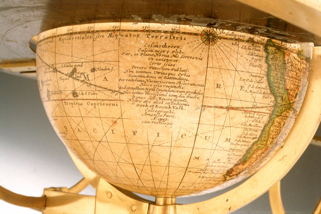 Detail of Inscription in South Pacific Ocean by Gerard Valk