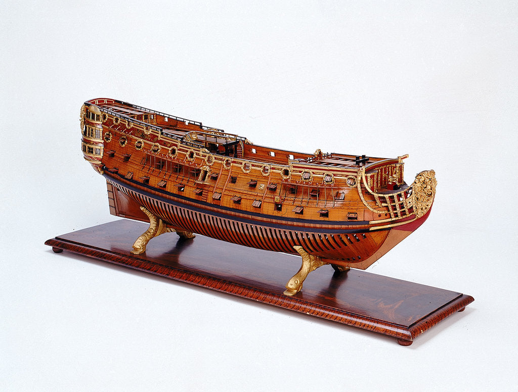 Detail of Ship of 90 guns by Unknown
