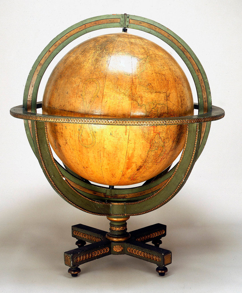 Detail of Sphere and stand by Philippe Vandermaelen