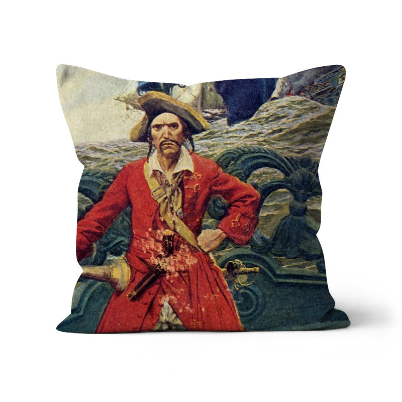 Pirate captain on deck Cushion