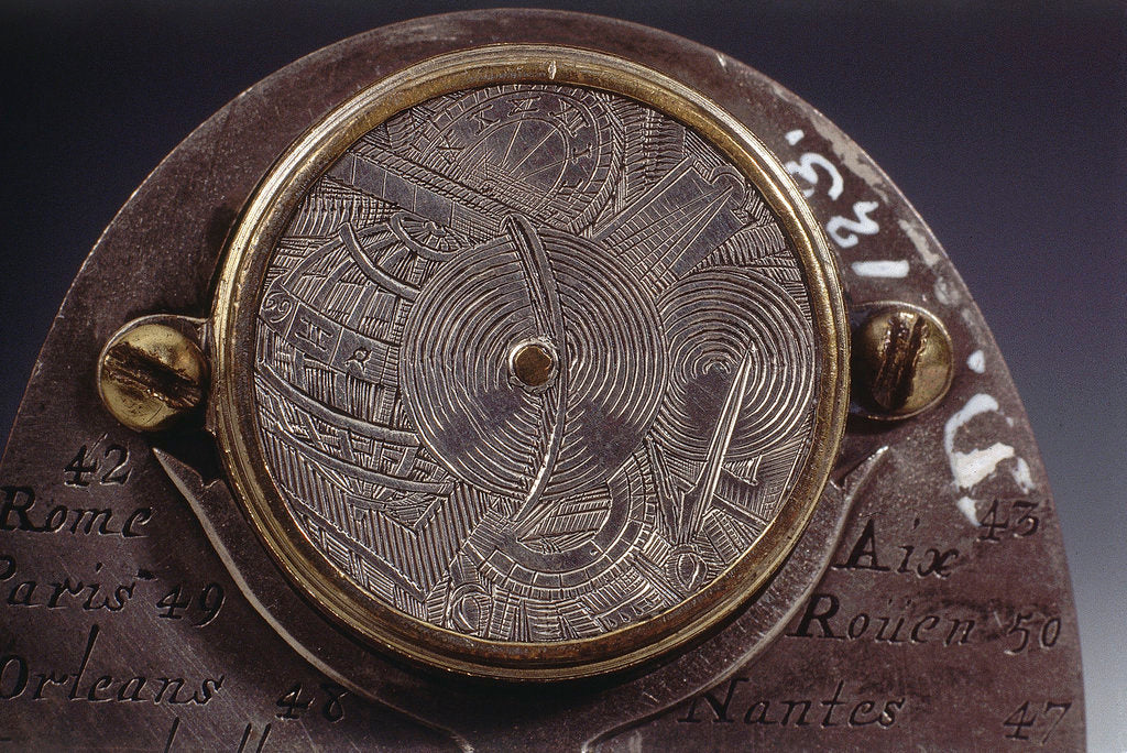 Detail of Butterfield dial, detail on reverse by Pierre Sevin