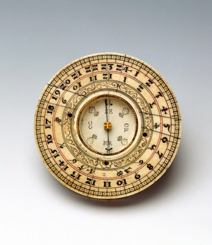 Detail of Horizontal dial by Hans Graf