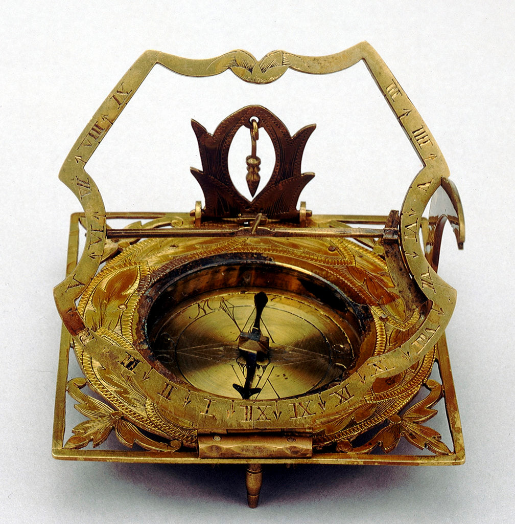 Detail of Augsburg dial by Johann Nepomuk Schrettegger
