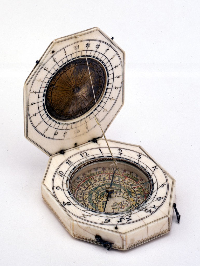 Detail of Diptych dial, leaves Ib and IIa by Charles Bloud