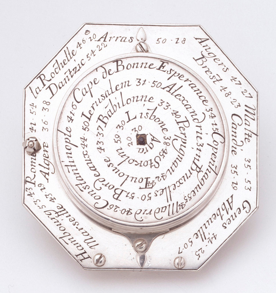 Detail of Augsburg dial, underside by Michael Butterfield