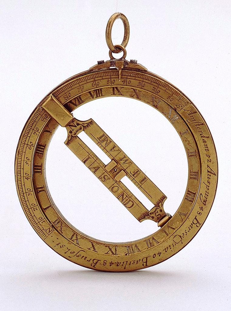 Detail of Universal equinoctial ring dial by Unknown