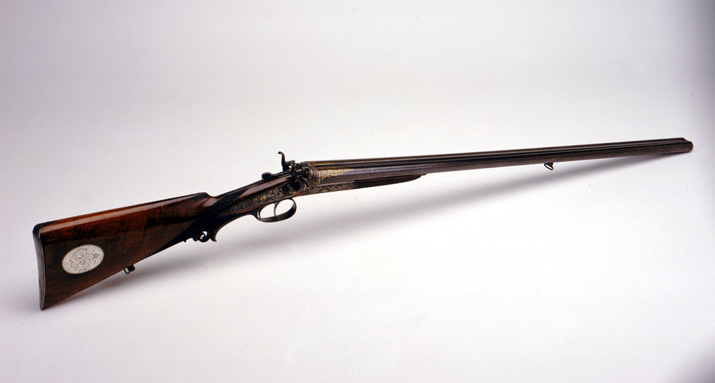Detail of German made shotgun owned by the Sultan of  Witu. by W. Foerster