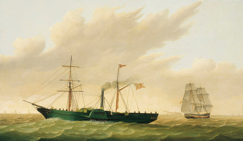 Detail of Paddle steamer 'Sirius' by Samuel Walters