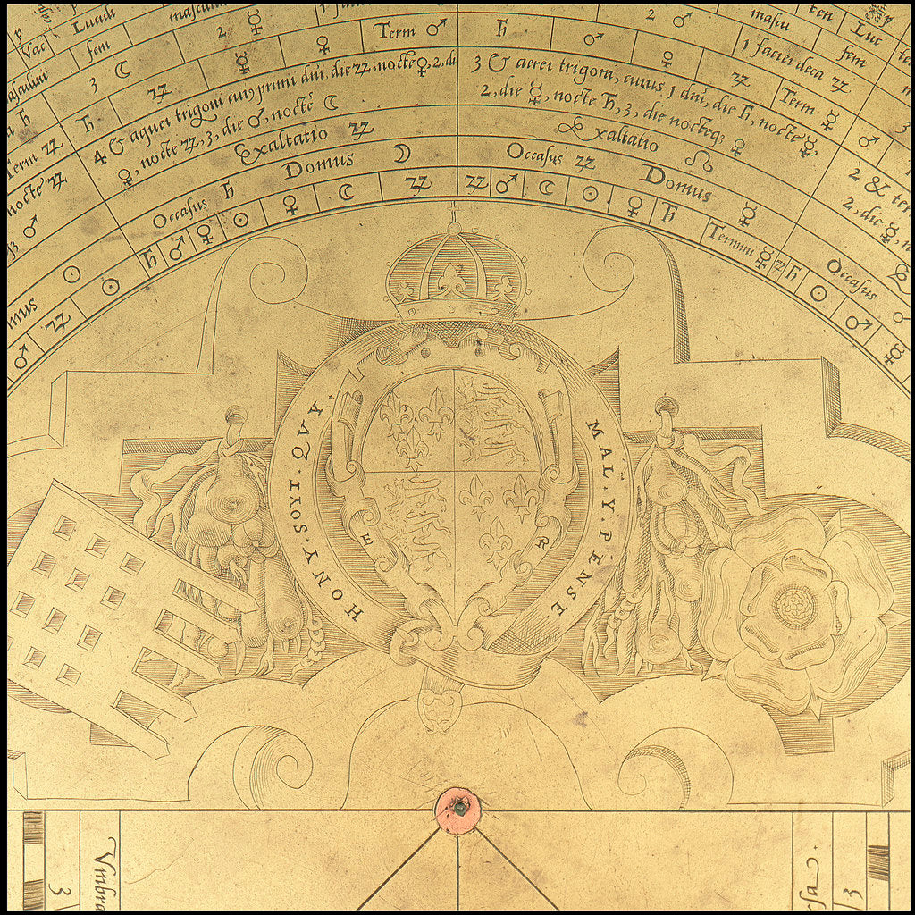 Detail of Astrolabe: detail obverse by Thomas Gemini