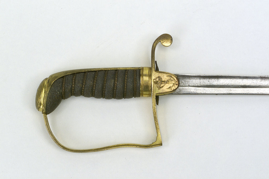 Detail of Stirrup hilted dress sword by Stephens