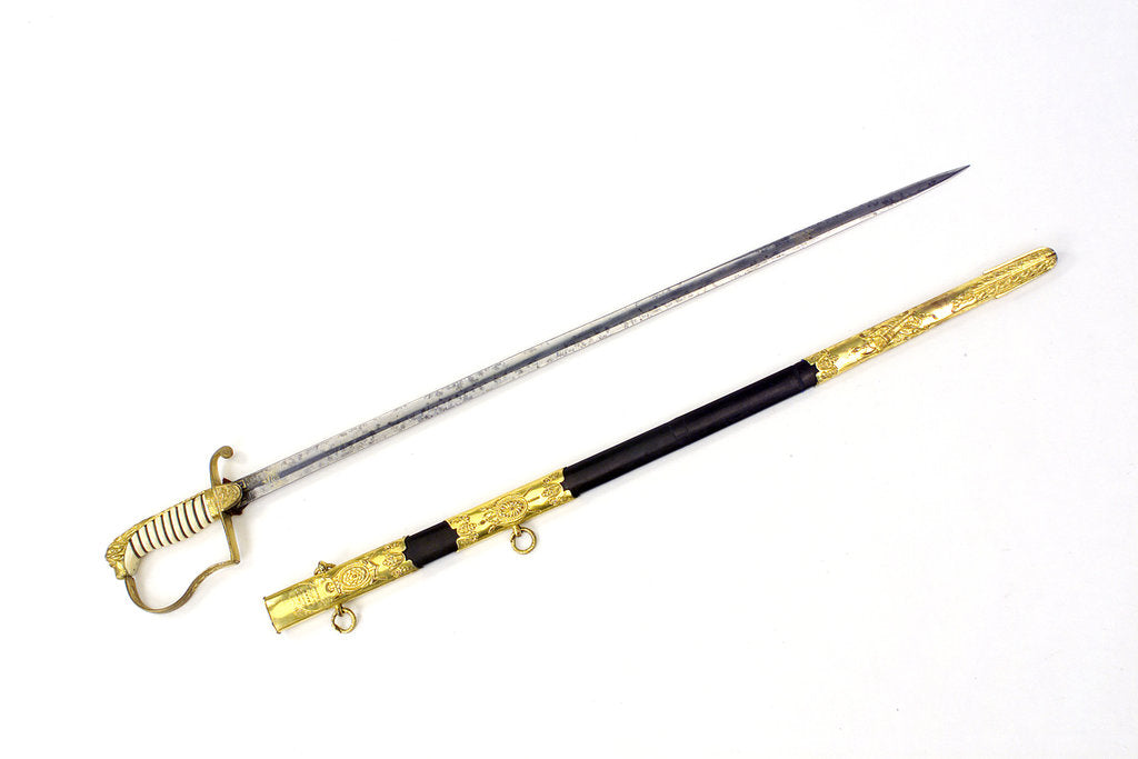 Detail of Stirrup hilted sword by Unknown