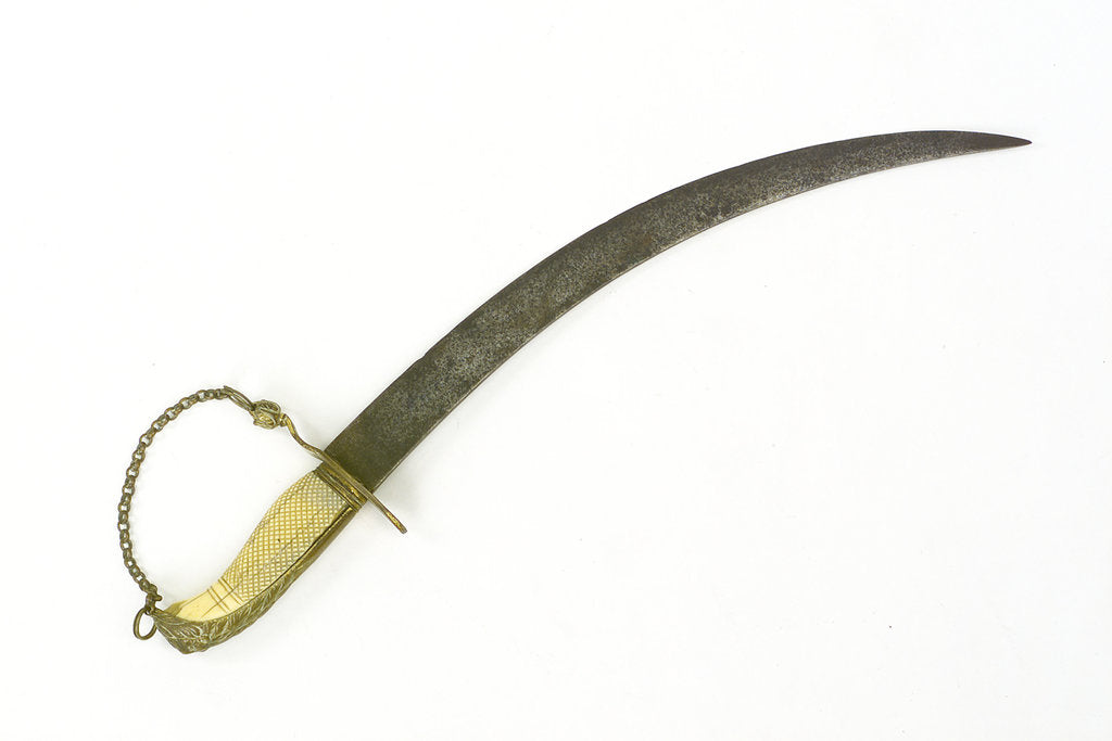 Detail of Curved bladed dirk by Unknown