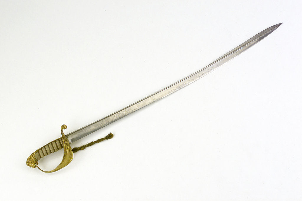 Detail of Solid half-basket hilted sword by Unknown