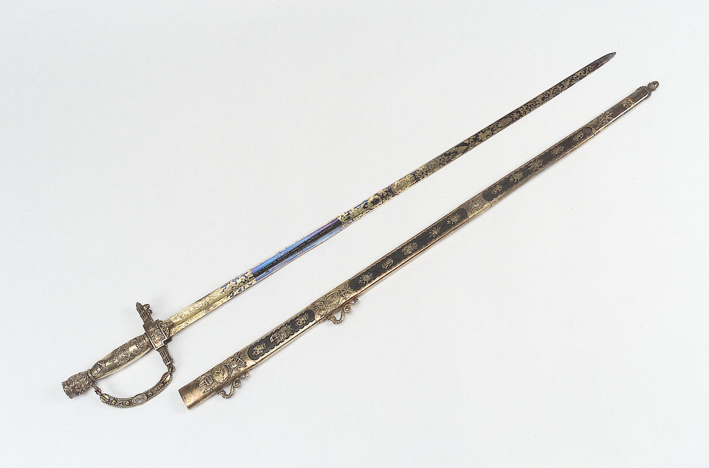 Detail of Presentation sword by Unknown