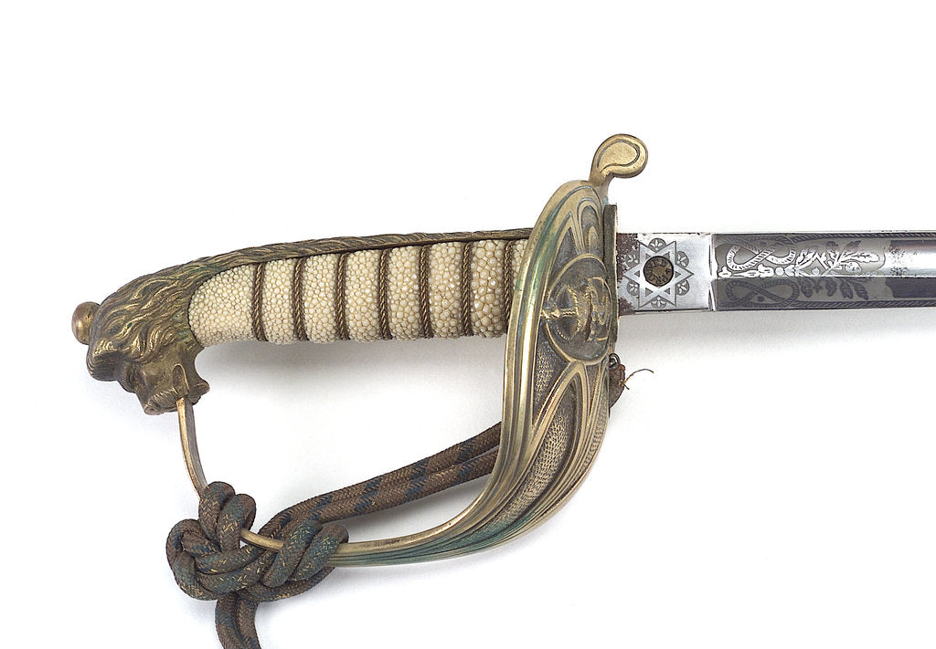 Detail of Solid half-basket hilted sword by Unknown