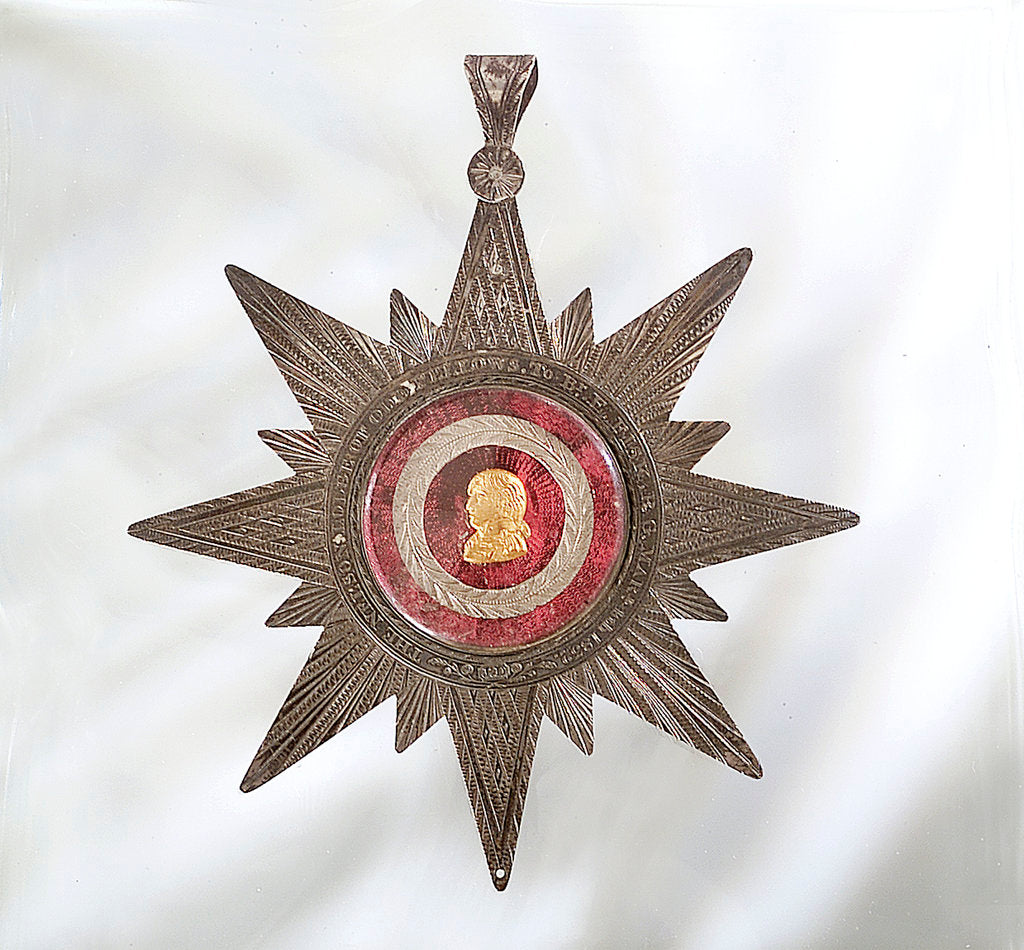 Detail of Masonic badge by D.J.