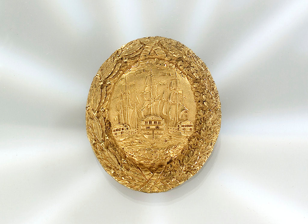 Detail of Gilt metal buckle by Unknown