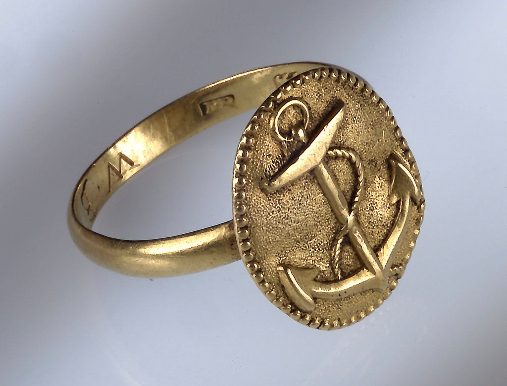 Detail of Gold ring by Unknown