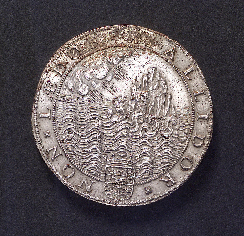 Detail of Medal commemorating the defeat of the Spanish Armada, 1588; reverse by Unknown