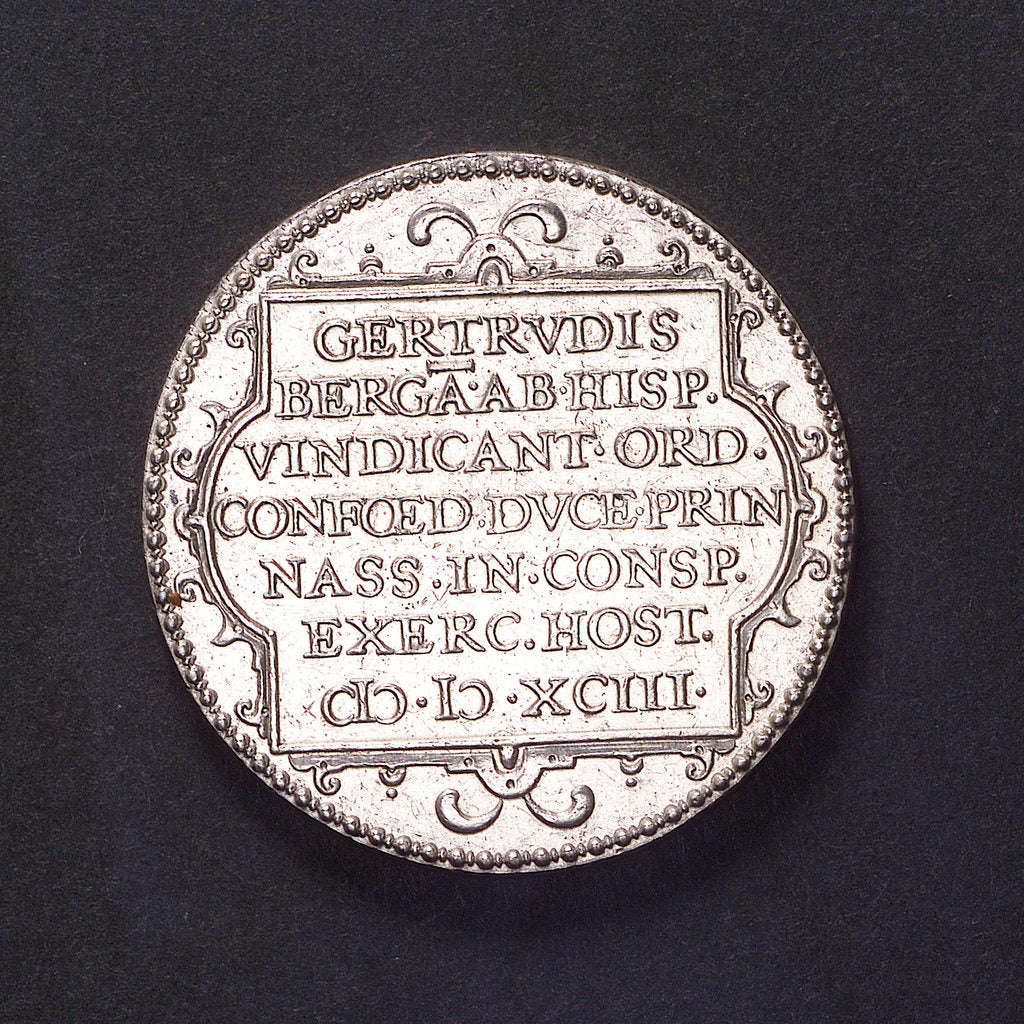 Detail of Medal commemorating the recapture of Gertruidenberg, 1593; reverse by Unknown