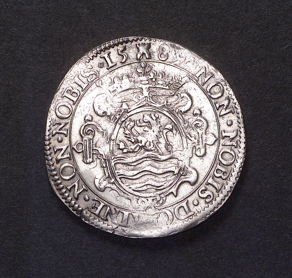 Detail of Counter commemorating the defeat of the Spanish Armada, 1588; obverse by Unknown