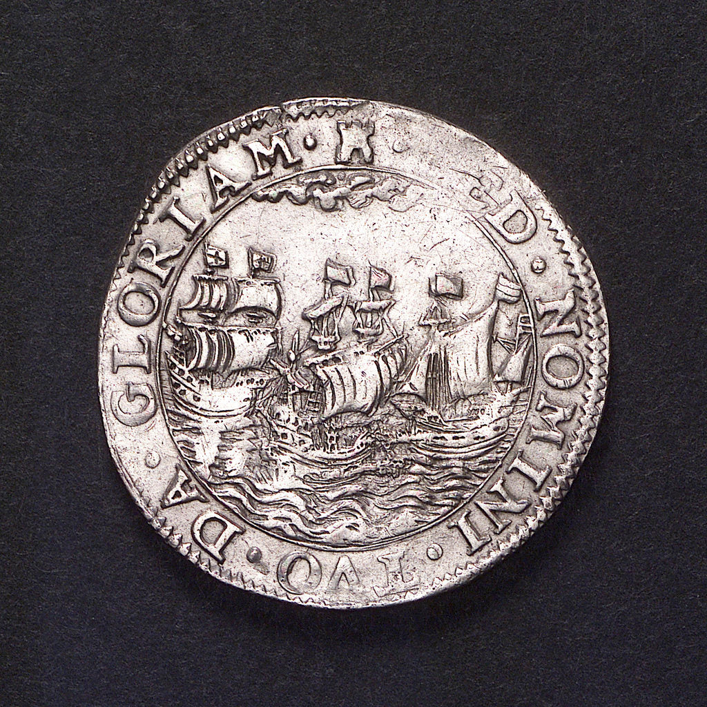 Detail of Counter commemorating the defeat of the Spanish Armada, 1588; reverse by Unknown