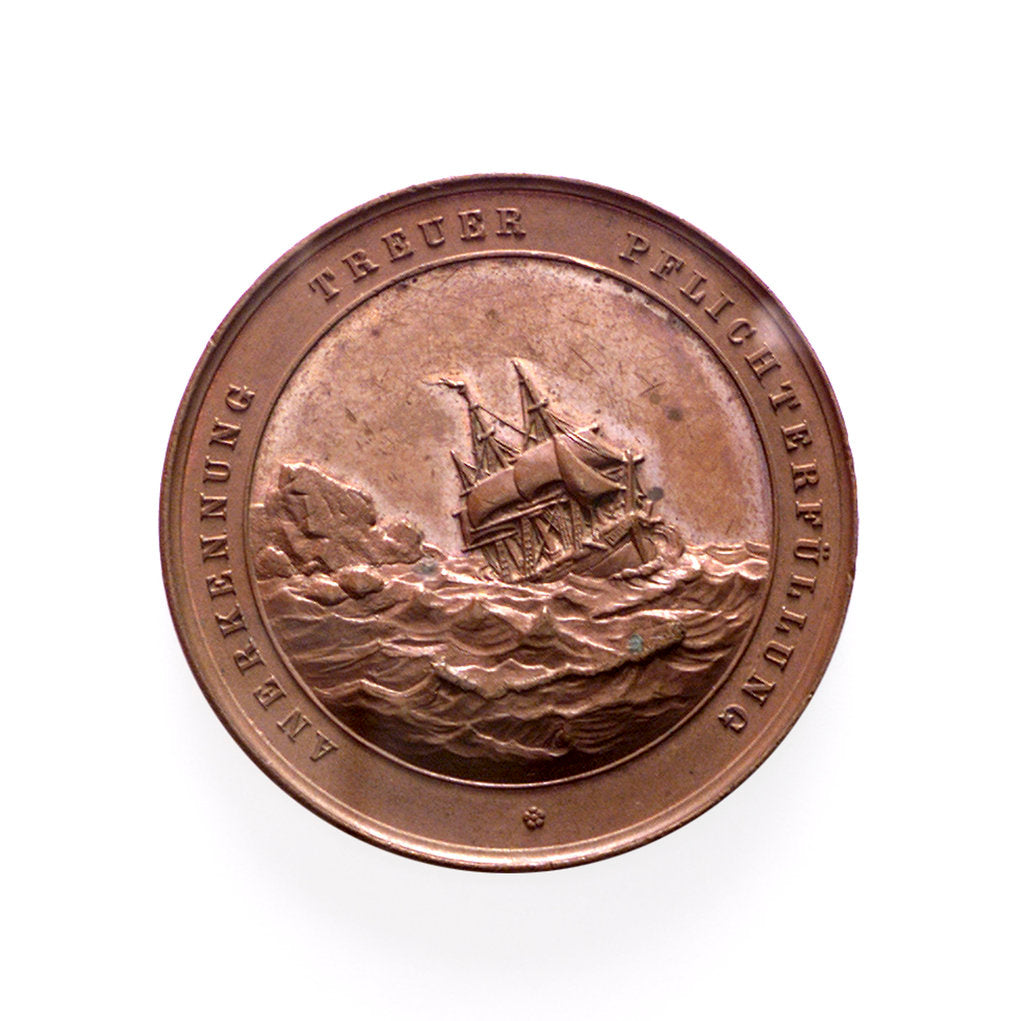 Detail of Medal commemorating the Hamburg Society of Underwriters; obverse by Unknown