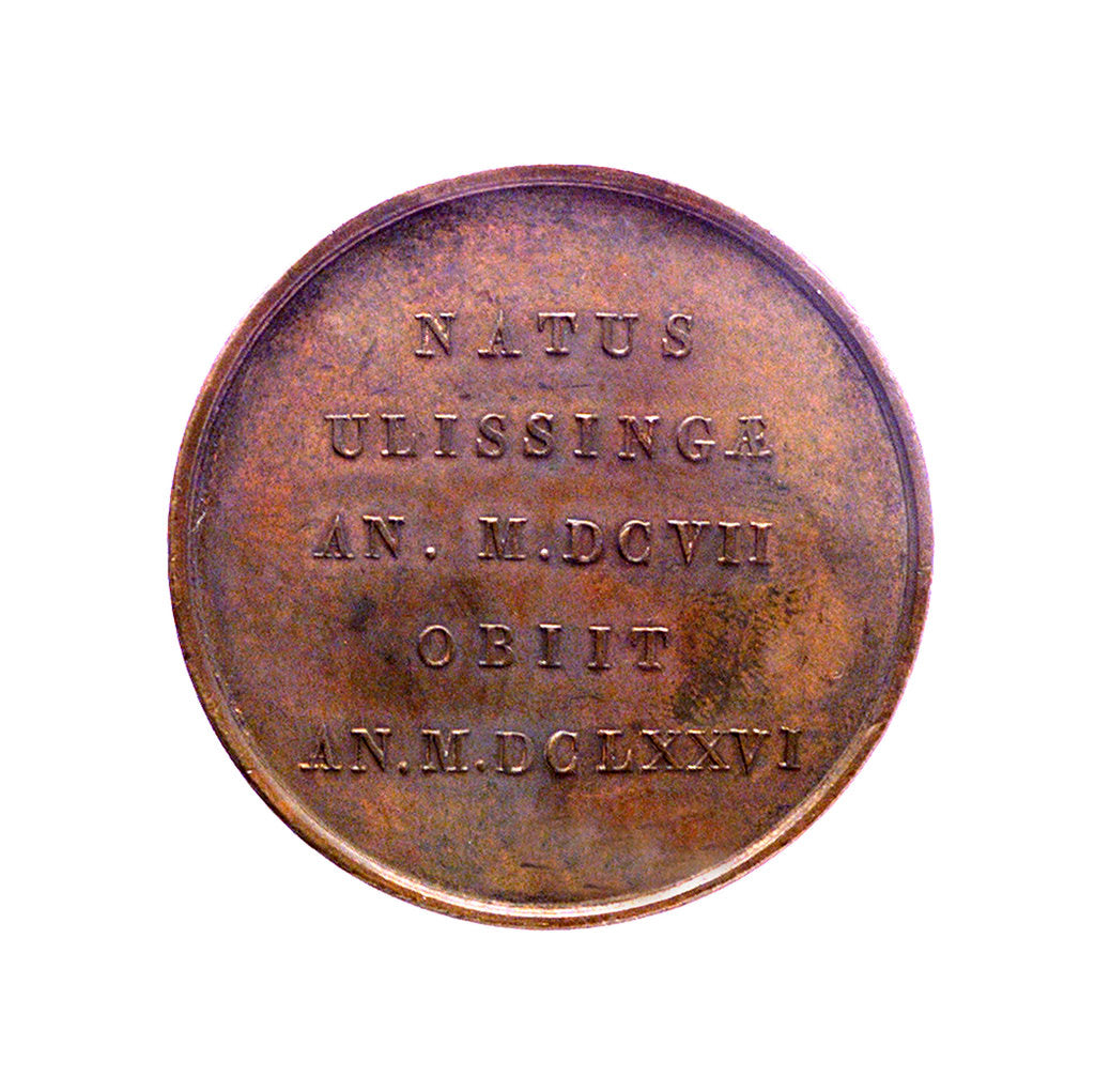 Detail of Medal commemorating Admiral Michel Adrianzoon de Ruyter; reverse by J.H. Simon