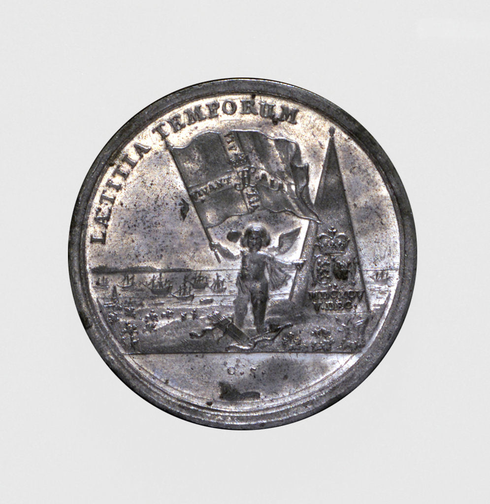 Detail of Medal commemorating the arrival of Princess Louisa of Mecklenburg-Güstrow for her marriage to the Crown Prince, 1695 by C. Schneider