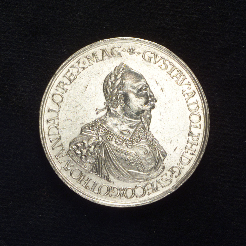 Detail of Medal commemorating the landing in Germany, 1630; obverse by Unknown