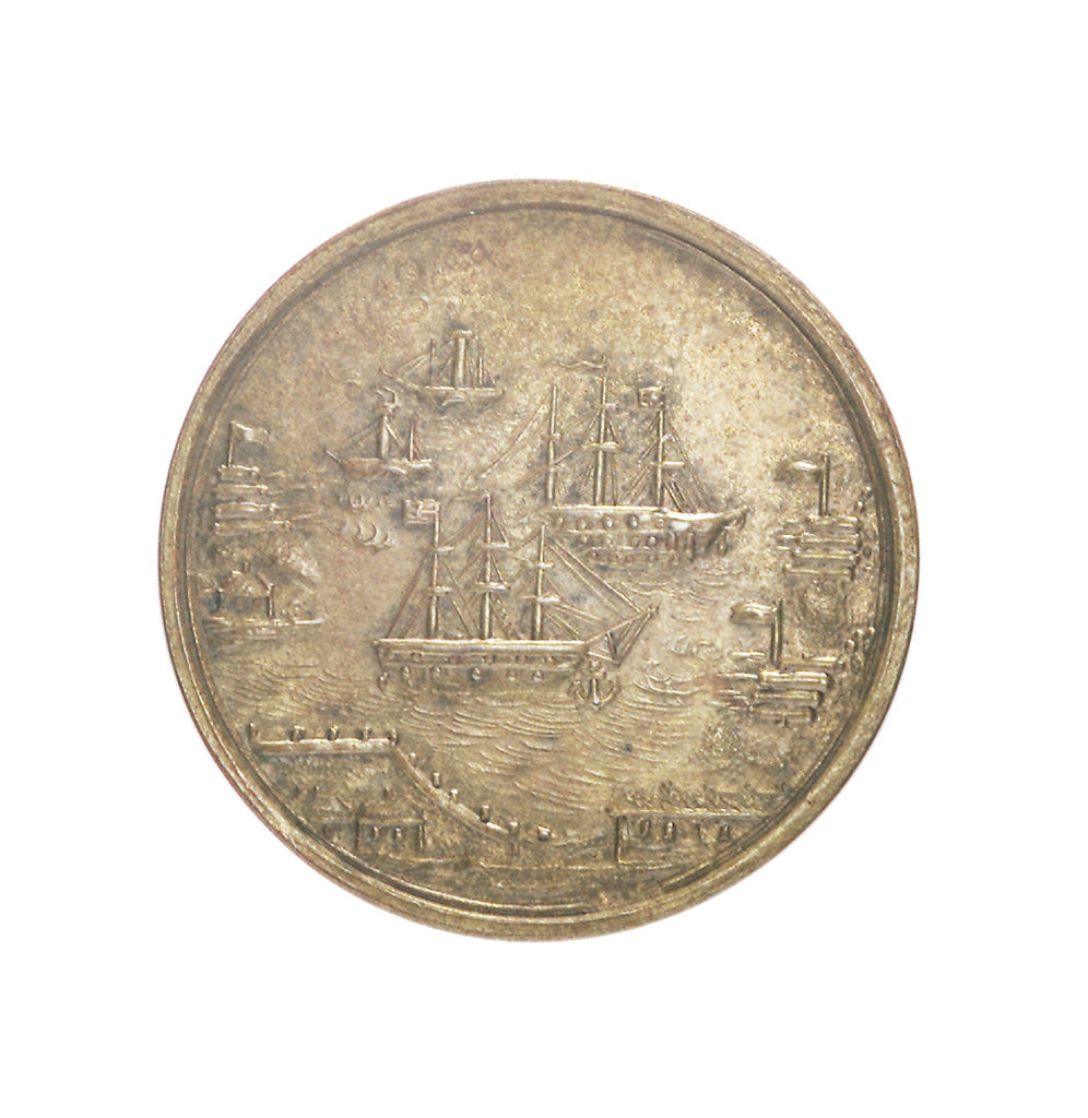Detail of Naval reward counter commemorating the action off Eckernförde, 1849 by Unknown