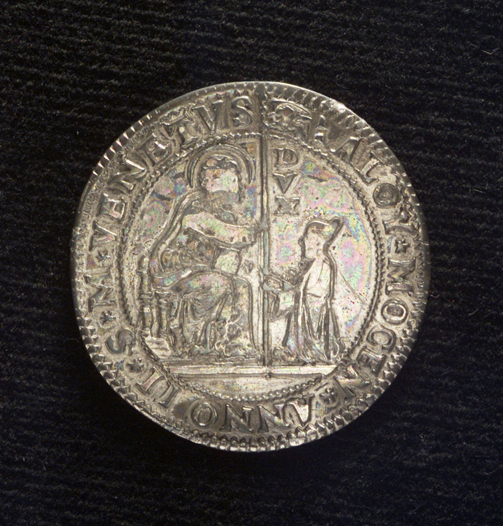 Detail of Counter commemorating the Battle of Lepanto, 1571; obverse by Unknown