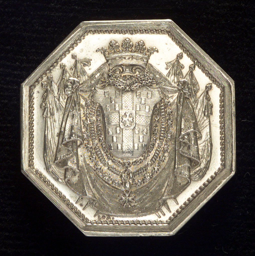 Detail of Medal commemorating Etienne François, Duc de Choiseul-Amboise (1719-1785), Minister of Marine by L.O.R.