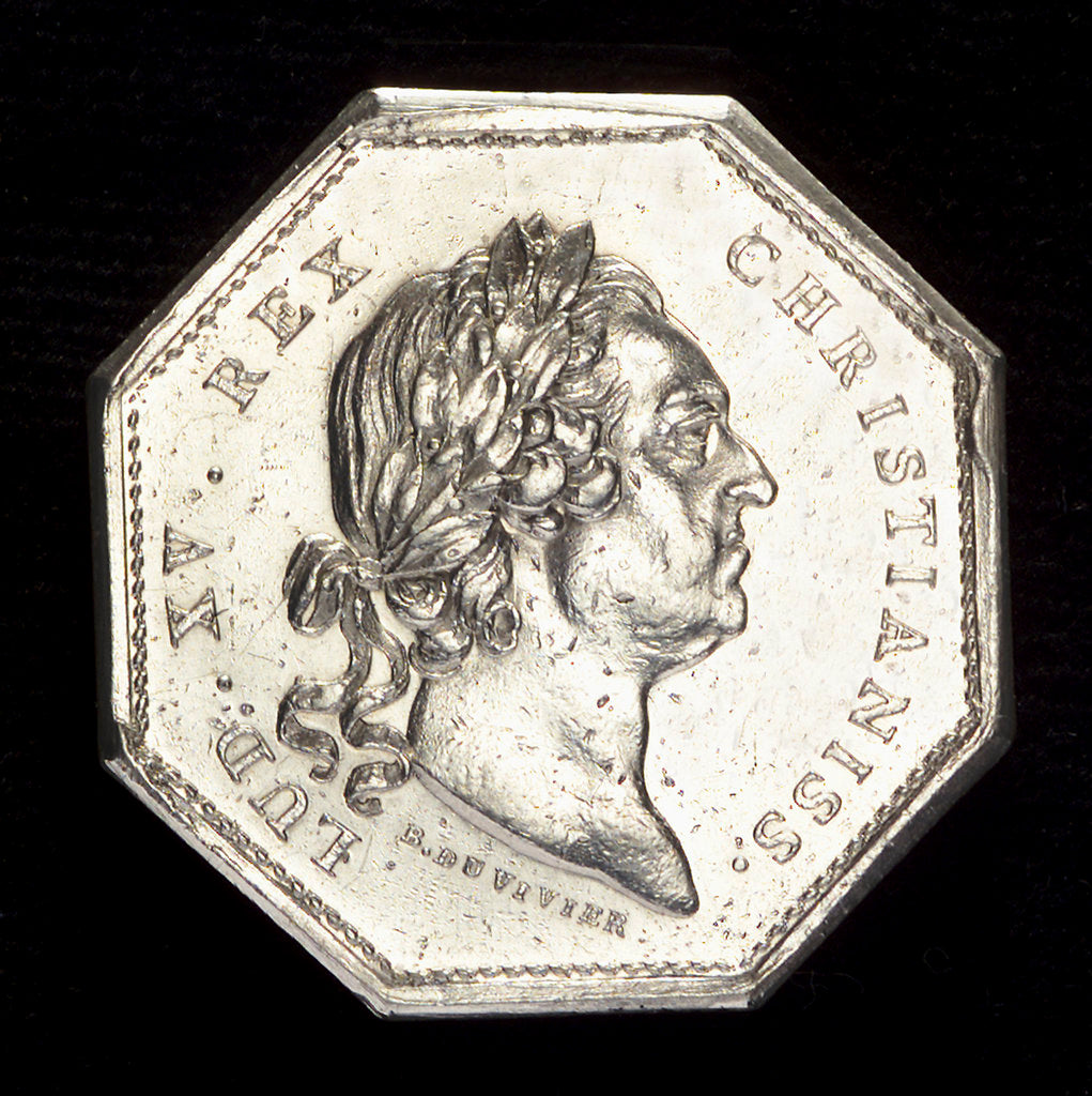 Detail of Medal commemorating naval invalids; obverse by B. Duvivier