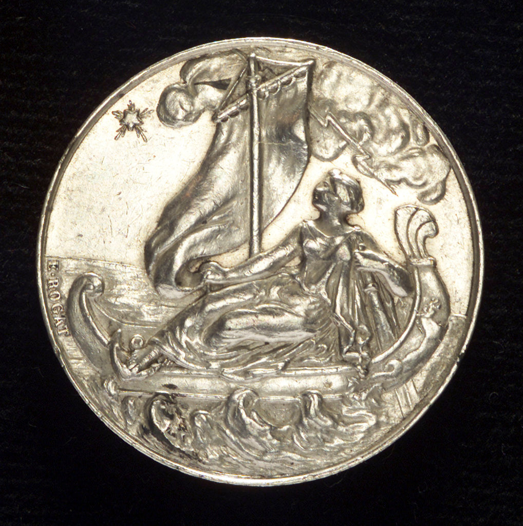 Detail of Medal commemorating the committee of Marine Insurers of Bordeaux; obverse by E. Rogat
