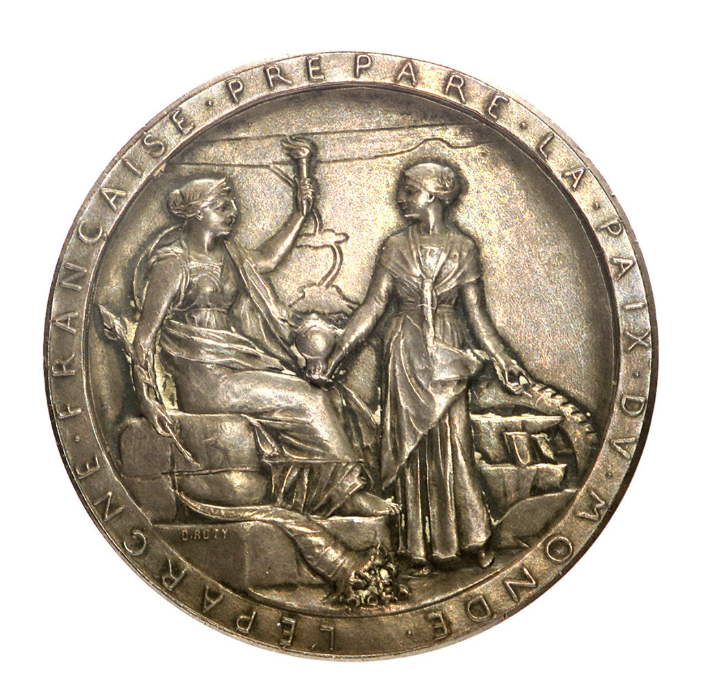 Detail of Medal commemorating the opening of the Suez Canal, 1869; obverse by O. Roty