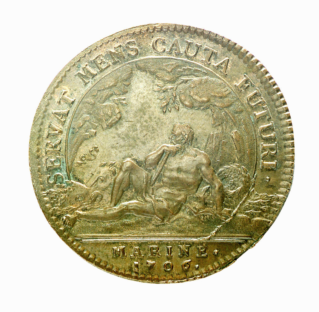 Detail of Commemorative counter; reverse by H. Roussel